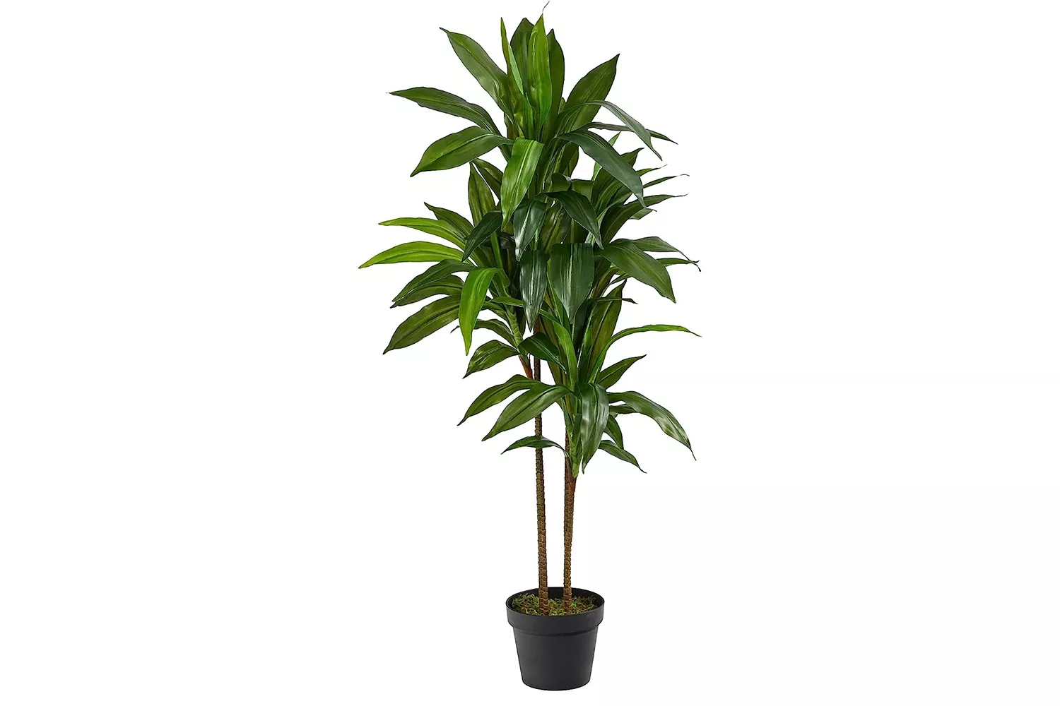 Nearly Natural Real Touch Leaves Artificial Dracaena Plant, 4ft, Green