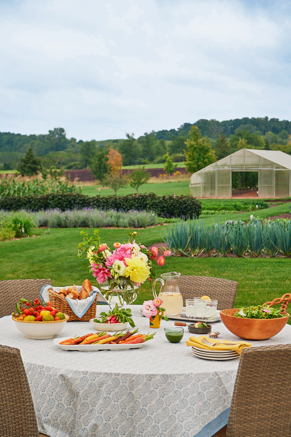 vegetable garden ideas dinner table