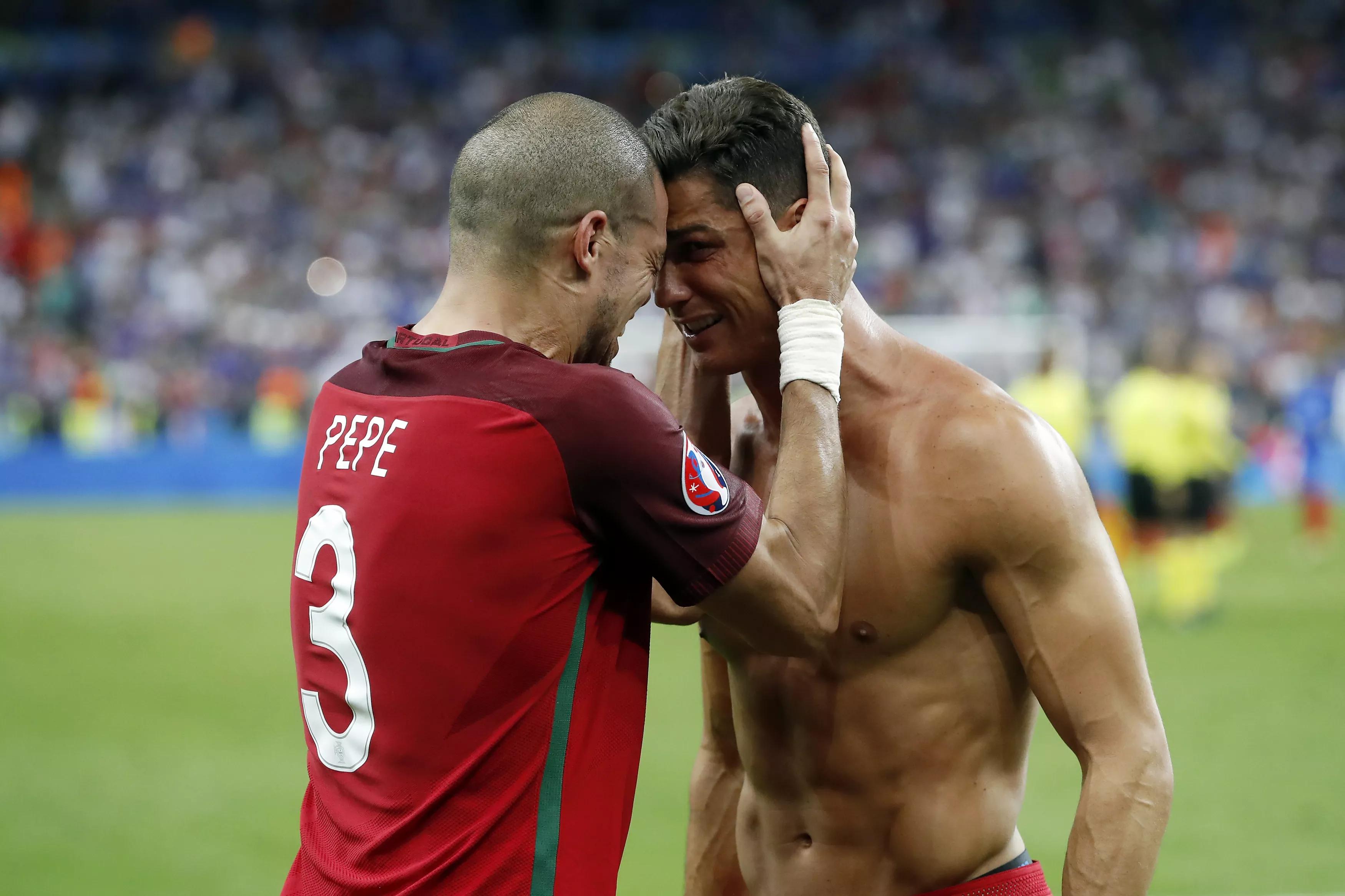 Pepe and Cristiano: Firm friends and Portuguese pillars