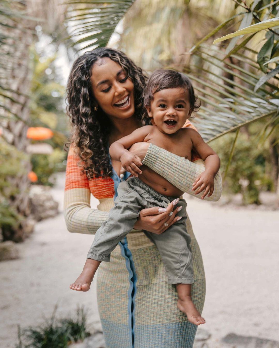 Kyrie Irving shares happy moments with his wife and son, announcing he's about to welcome his second child