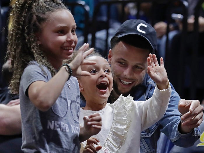 Steph Curry Wears Sneakers His Kids Designed As Birthday Surprise