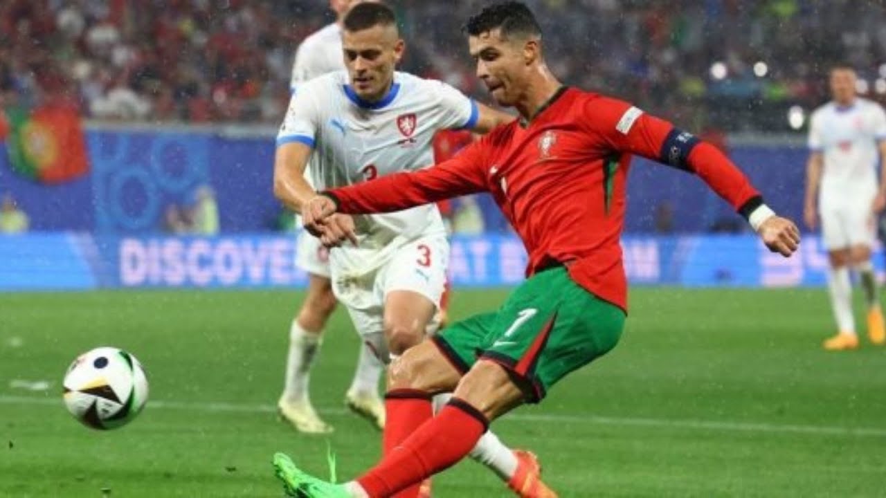 Cristiano Ronaldo breaks another record Portugal come from behind stun  Czech Republic at Euro 2024