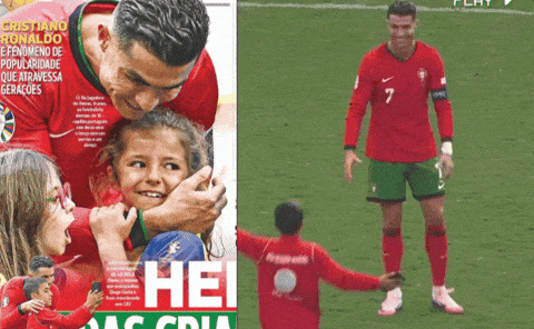 10 giây fan nhí vượt rào lao vào vòng tay Ronaldo thu hút cả triệu view: CR7 không để đứa trẻ nào thiếu nụ cười và cái ôm - Ảnh 1.