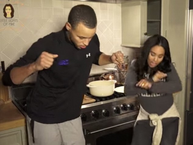 Steph Curry and his wife record 'Chef Curry with the pot' remix to Drake  single | Daily Mail Online
