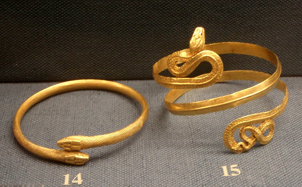 Gold snake bracelets. | Alexandria, Egypt Late Hellenistic/E… | Flickr