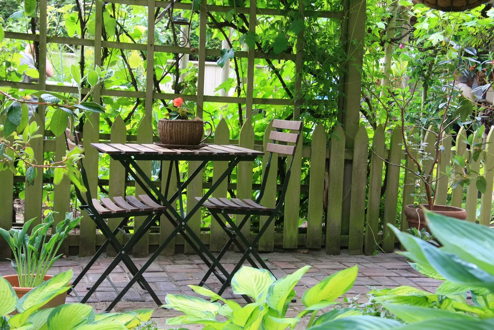 Chairs on patio