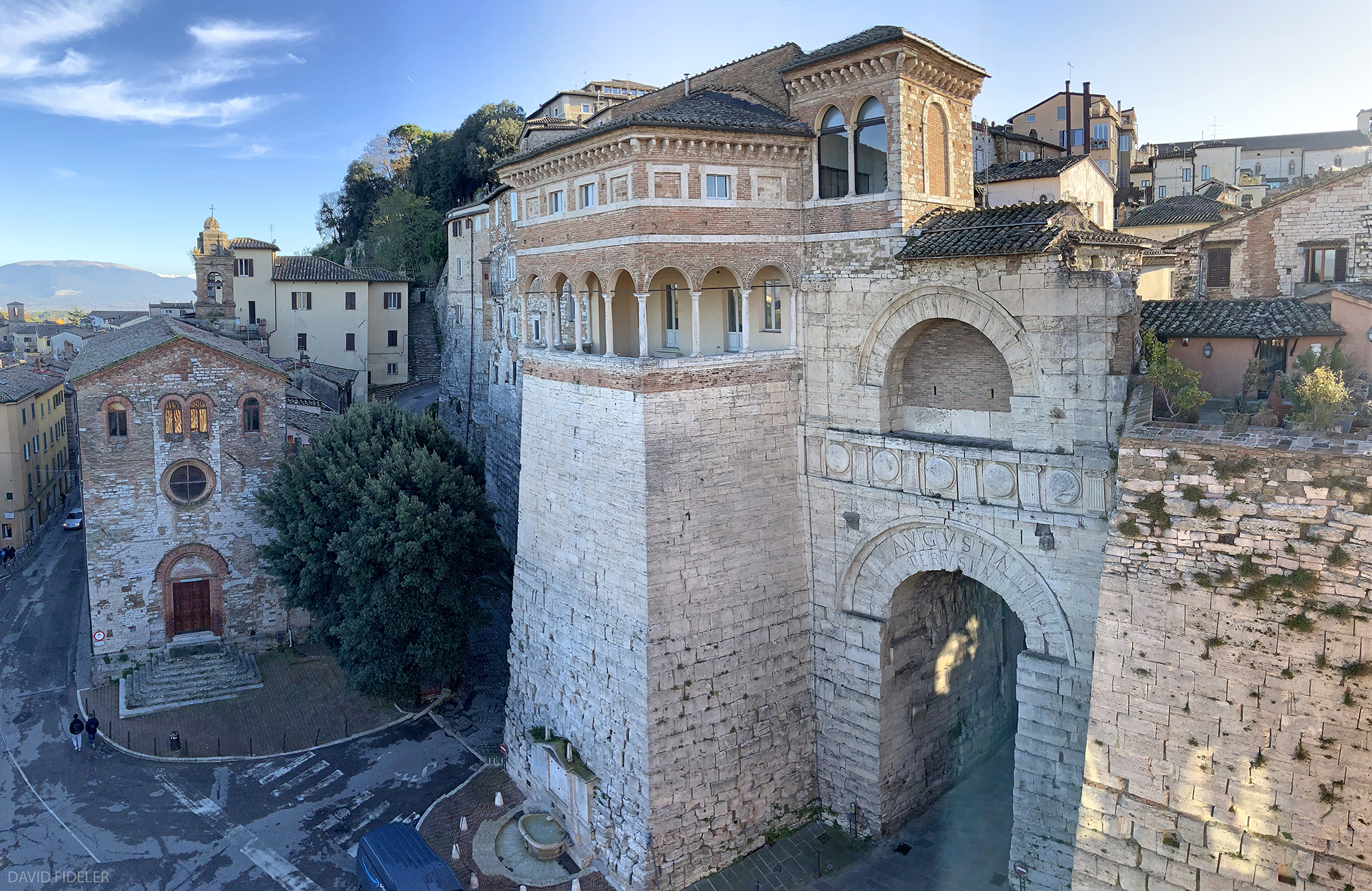 David Fideler on X: "Panorama of the Etruscan Arch in Perugia, Italy. The  main gate is more than 2,000 years old, dating back to the second half of  the 3rd century BC.