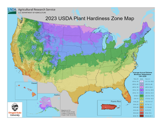 USDA Plant Hardiness Zone Map